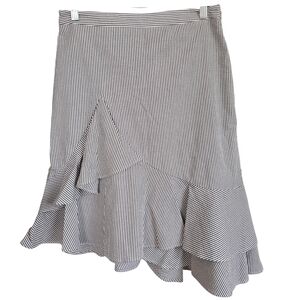 Banana Republic Black and White Asymmetrical Skirt